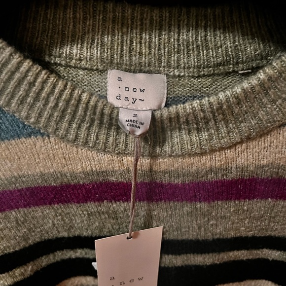 Multi color, stripped sweater from Target. Never worn. - Picture 3 of 3